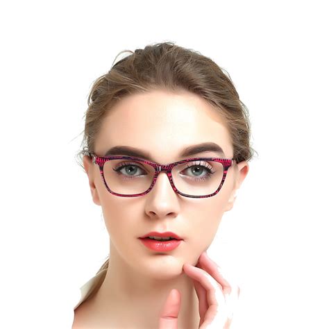 red frame glasses acetate rectangular eyeglasses frames beautiful