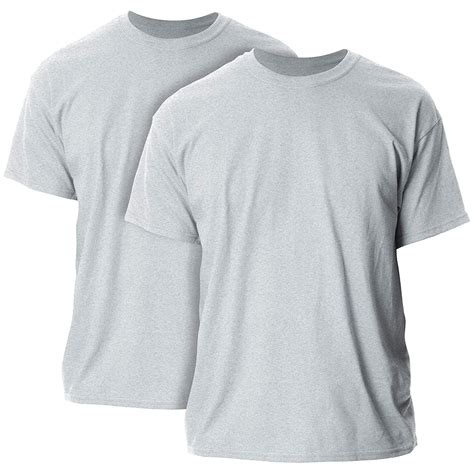 gildan mens  ultra cotton adult  shirt  pack sport grey  largecount  tear