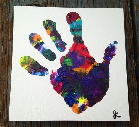 handprint art acrylic  canvas jann karam