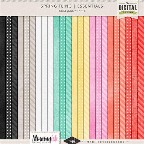 spring fling essentials papers httpshopthedigitalpresscospring