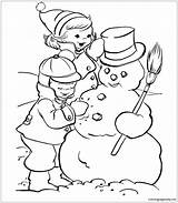 Making Pages Snowman Coloring Color Online Print sketch template