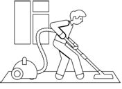 house cleaning coloring page  printable coloring pages