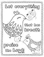 praise  lord coloring page coloring pages