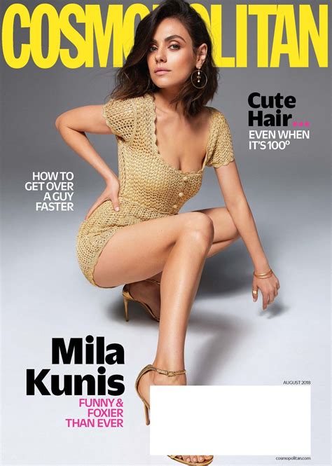 Mila Kunis For Cosmopolitan Magazine August 2018