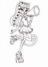 Coloring Monster High Pages Catty Noir Getcolorings sketch template