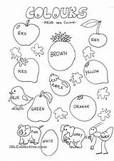 English Worksheet Colours Worksheets Kids Color Coloring Kindergarten Activities Esl Pages Easy Animals Islcollective Choose Board Animal Preschool Beginners Funny sketch template
