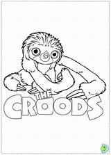 Croods Coloring Pages Belt Drawing Sloth Colouring Dinokids Guy Movie Print Printable Awesome Character Cartoon Kids Adult Sheets Close Choose sketch template