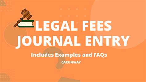 legal fees journal entry carunway