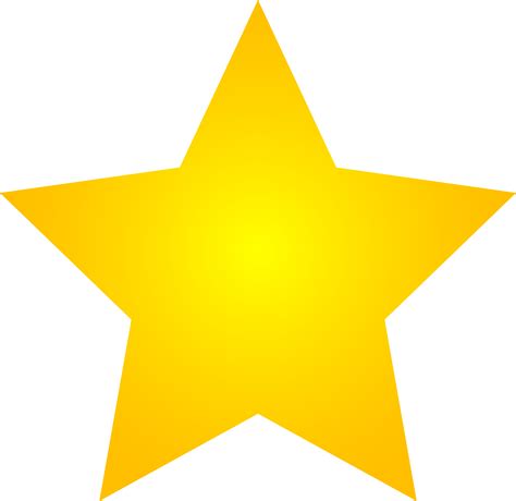 gold star template clipart