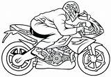 Coloring Bike Motorcycle Pages Sport Fast Print sketch template