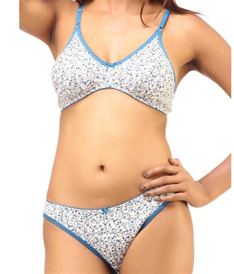 buy desiharem multi color cotton bra and panty sets pack of 2 online at