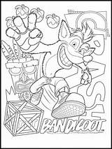 Bandicoot Ausdrucken Ausmalen Kleurplaat Malvorlagen Crashbandicoot Graffiti Actividades Websincloud Zeichnungen Personagens Faciles sketch template