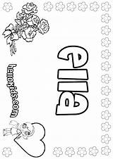 Ella Coloring Color Pages Print Name Names Girls Hellokids Book sketch template