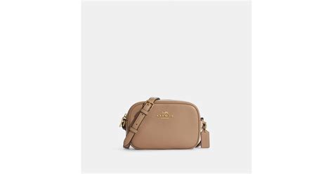 coach outlet mini jamie camera bag  brown lyst