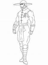 Mortal Kombat Lao Kung Colorear Sektor sketch template
