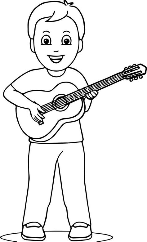 girls playing guitar coloring pages