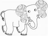 Tinga Coloring Pages Tales Elephant Divyajanani sketch template