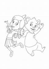 Goldie Bear Coloring Pages Color Print Printable Goldi Getcolorings sketch template