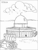 Palestine Boyama Kudüs Coloriages Mosquées Seç Pano Islami Ramadan sketch template