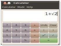 gnome calculator linux   default mathematical  arithmetical calculator