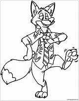 Zootopia Coloring Nick Wilde Pages Judy Hopps Sheet Cartoon Online Color Wecoloringpage Fox Colouring Printable Kids Coloringpagesonly sketch template