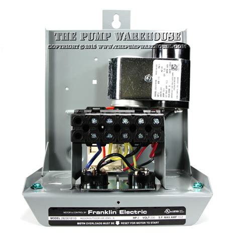 franklin electric standard control box  hp