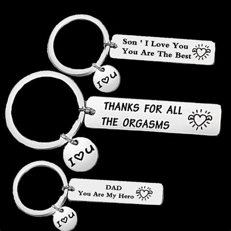 Thank For All The Orgasms Couples Keychain Engraved Keychain Lettering