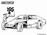 Coloring Nascar Pages Modified Printable Adults Kids sketch template