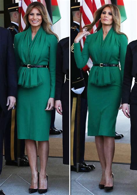 melania trump meets queen rania  official portrait unveiling style life style