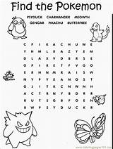 Pokemon Coloring Pages Word Kids Printable Search Printables Searches Pokémon Adults Color Board Craft Find Birthday Cartoons Colouring Pikachu Coloringpages101 sketch template