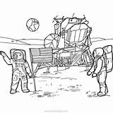 Pages Astronauts Astronaut Landed Waving Xcolorings Nasa sketch template