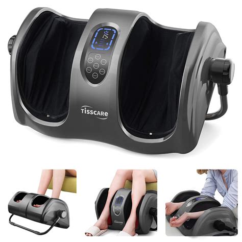amazoncom tisscare foot massager machine  heat shiatsu foot