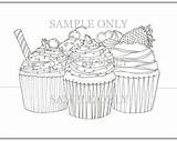 Coloring Macaroons Template Pages sketch template