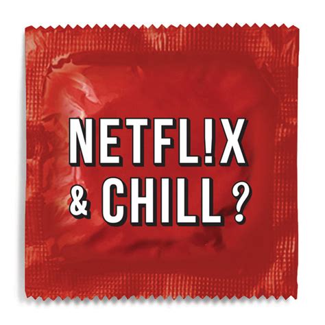 Netflix And Chill Condom 10 Condoms – Funny Condoms