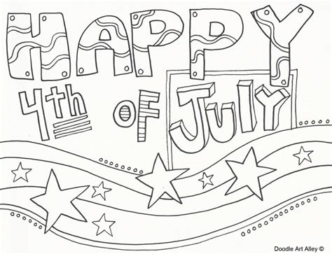 printable fourth  july coloring pages  kids