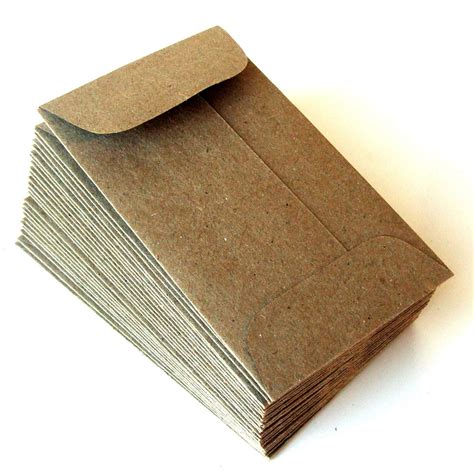 mini brown bag natural kraft paper envelopes