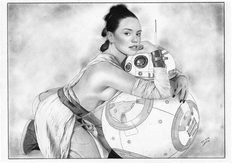 Star Wars Rey Daisy Ridley The Force Awakens By Timgrayson