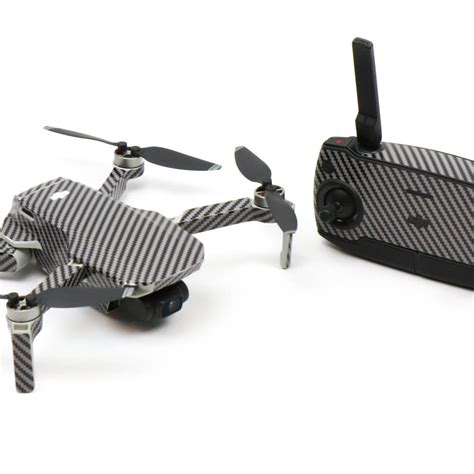 wrap skin decal stickers carbon fibre black dji mini se drone accessories australia