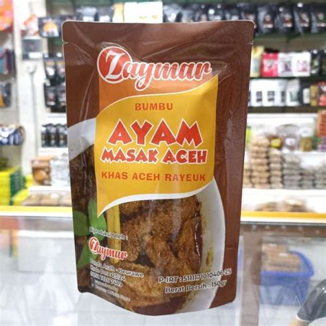 Jual Bumbu Masak Instan Ayam Masak Khas Aceh Bumbu Masak Kari Ayam