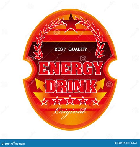 energy drink label royalty  stock photo image