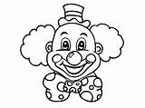 Clown Head Coloring Laughing Drawing Face Happy Scary Pages Colouring Color Clowns Easy Draw Getdrawings sketch template