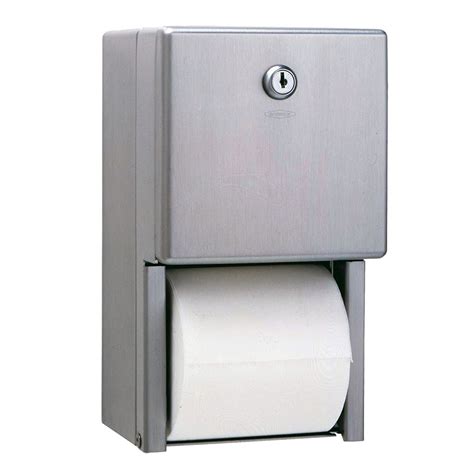 bobrick   surface mounted multi roll toilet tissue dispenser stainless