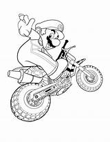 Mario Coloring Pages Kart Super Nintendo Brothers Motorbike Cart Printable Go Ride Bros Drawing Color Ds Bro Dessin Games Getdrawings sketch template