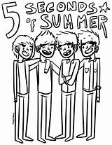 Coloring Pages Emma Tumblr 5sos Seconds Summer Watson Getdrawings Direction Cartoon Getcolorings sketch template