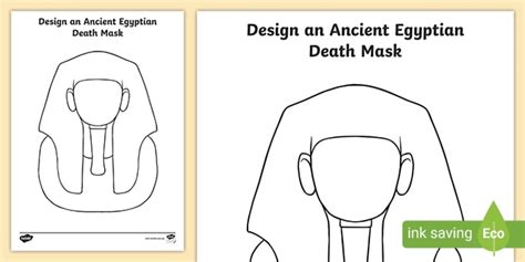 egyptian mask template design  egyptian mask activity