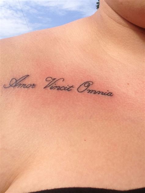 amor vincit omnia ️ inspirational tattoos tattoo fonts