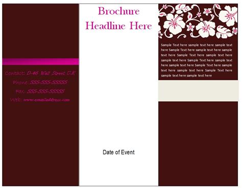 brochure template tri fold brochure template