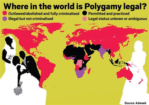 where in the world is polygamy legal map shows countries