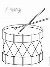 Instruments Coloring Drum Music Musical Instrument Pages Drawing Color Print Enchantedlearning Percussion Drawings Printable Printout Kids Preschool Drummer Boy Little sketch template