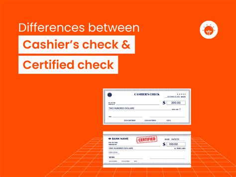 differences  cashiers check  certified check explained